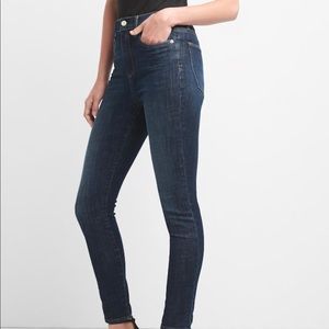 Gap 1969 super high rise true skinny jeans SCULPT